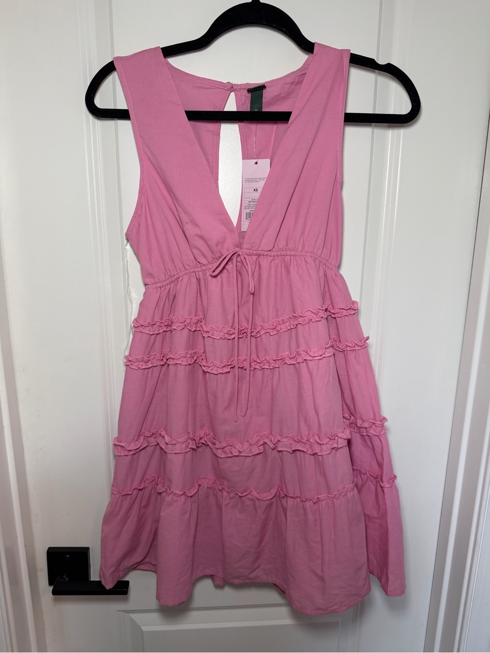 wild fable Pink Tiered Ruffle Mini Dress
